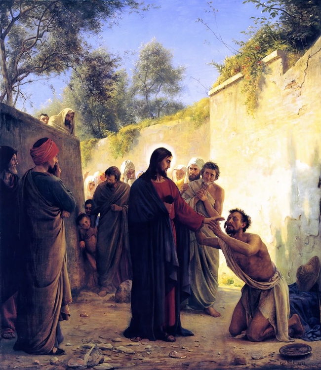 Picture of HEALING OF THE BLIND MAN 1871