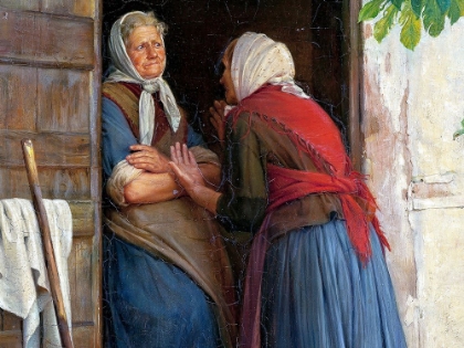 Picture of TWO WOMEN TALKING 1874