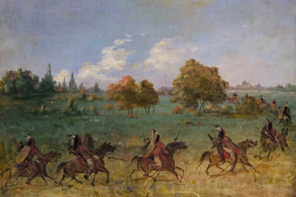 Picture of COMANCHE WAR PARTY ON THE MARCH|FULLY EQUIPPED