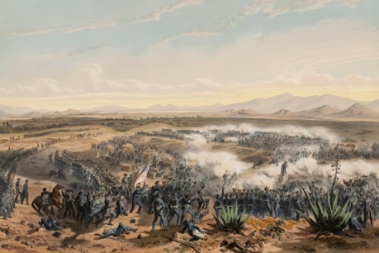 Picture of ASSAULT AT CONTRERAS IN THE MEXICAN AMERICAN WAR 1847
