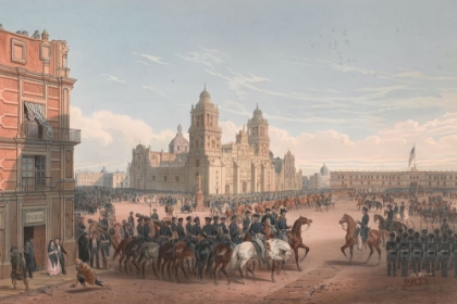 Picture of GENERAL SCOTTS ENTRANCE INTO MEXICO IN THE MEXICAN AMERICAN WAR 1847