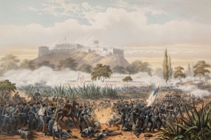 Picture of STORMING OF CHAPULTEPEC QUITMANS ATTACK IN THE MEXICAN AMERICAN WAR 1847