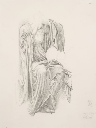 Picture of DRAPING STUDY FOR QUEEN MORGANA LE FAY 1893