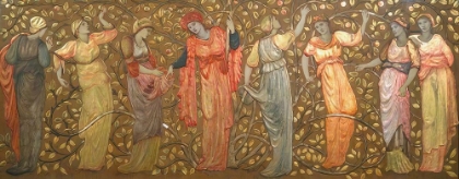 Picture of FRIEZE OF EIGHT WOMEN GATHERING APPLES