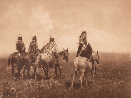 Picture of THE CHIEF AND HIS STAFF - APSAROKE 1905