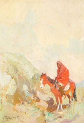 Picture of INDIAN ON HORSEBACK