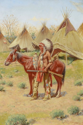 Picture of AN INDIAN ENCAMPMENT