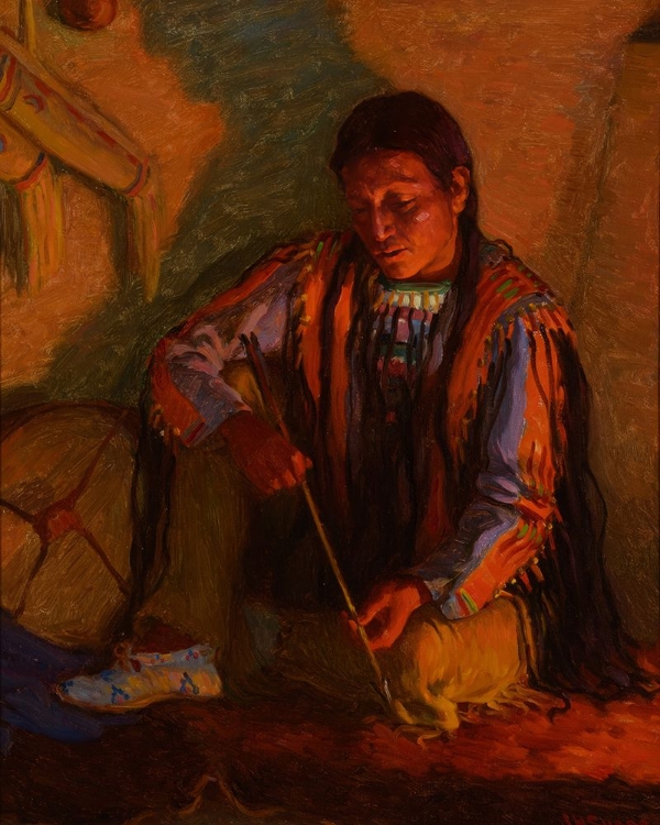 Picture of THE ARROW MAKER HUNTING SON