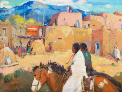 Picture of UNTITLED PUEBLO SCENE