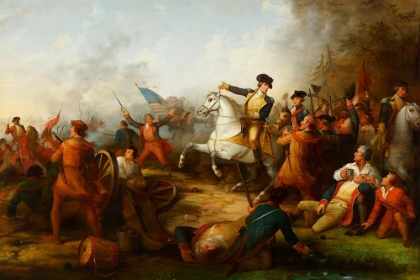 Picture of WASHINGTON AT THE BATTLE OF PRINCETON 1777