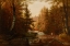 Picture of FISHERMAN IN A WOODED LANDSCAPE