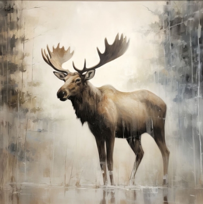 Picture of MOOSE IN THE MIST