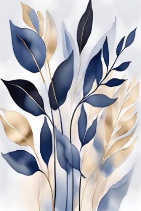 Picture of LEAVES IN BLUE 2