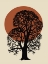 Picture of SUN AND TREE IN BOLD