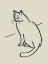 Picture of LINE ART CAT DRAWING 3