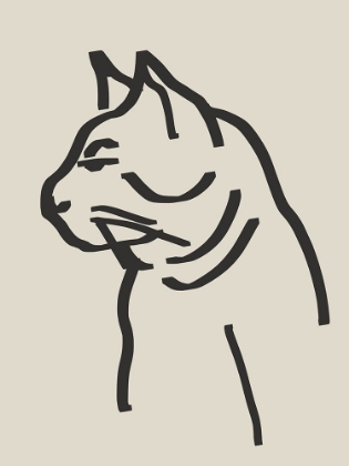 Picture of LINE ART CAT DRAWING