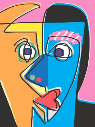 Picture of ABSTRACT CUBISM PORTRAIT