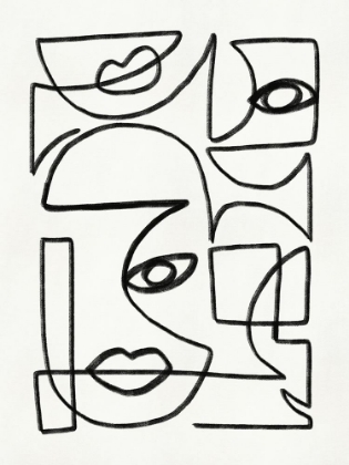 Picture of ABSTRACT LINE ART FACES