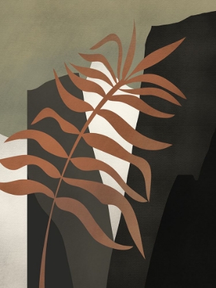 Picture of TROPICAL ABSTRACT WITH PALM LEAF