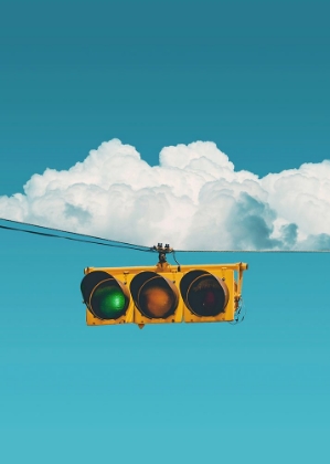 Picture of TRAFFIC LIGHT AND CLOUDS
