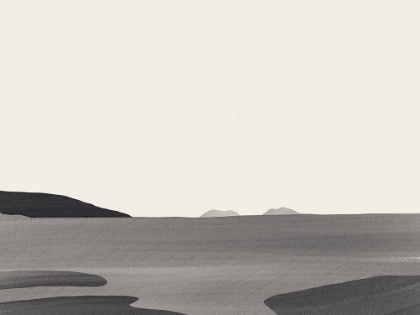 Picture of MINIMAL BEACH SCENERY IN GRAY