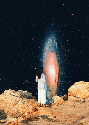 Picture of WOMAN AND GALAXY