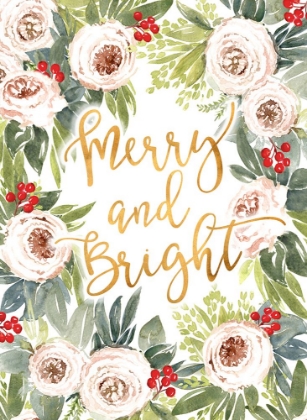 Picture of MERRY AND BRIGHT HOLIDAY ROSES AND BERRIES