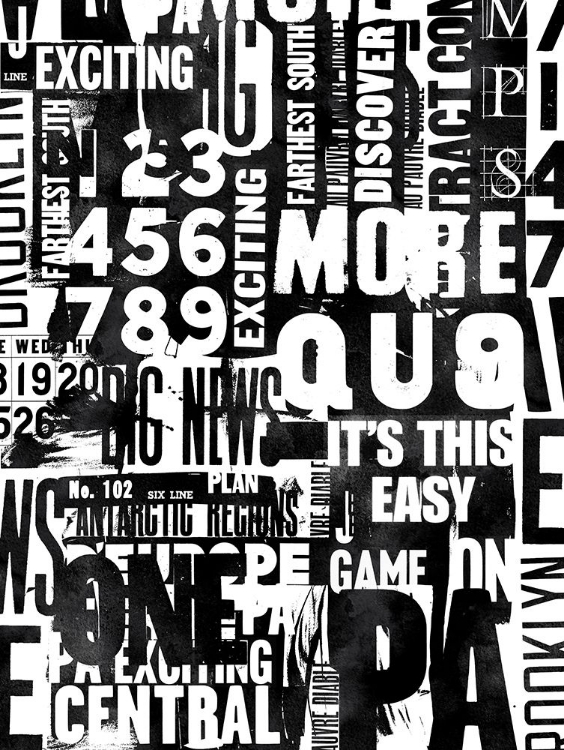 Picture of TYPOGRAPHY BW 003