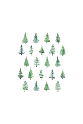 Picture of LITTLE WATERCOLOR CHRISTMAS TREES