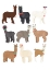 Picture of STANDING LAMAS IN GLASSES