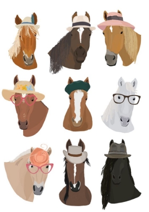 Picture of HORSES IN HATS