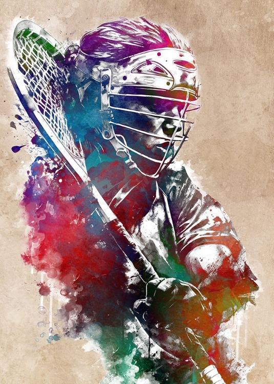 Picture of LACROSSE SPORT ART #LACROSSE #SPORT