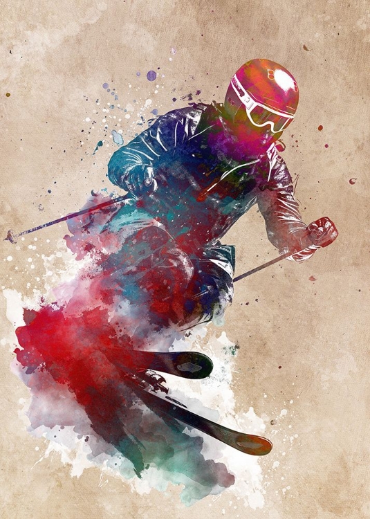 Picture of SKI SPORT ART #SKI #SPORT