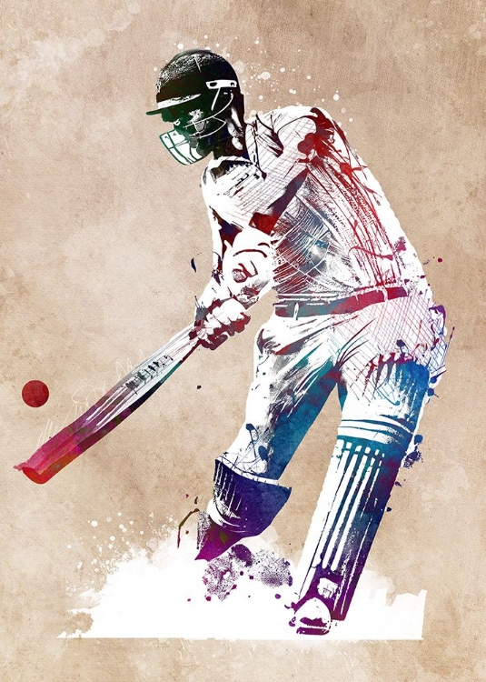 Picture of CRICKET SPORT ART #CRICKET