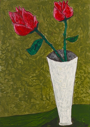 Picture of ROSES ON GREEN