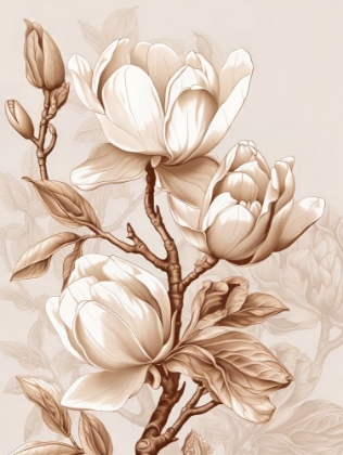 Picture of BEIGE FLOWERS 2