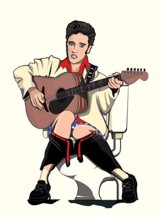 Picture of ELVIS ON THE TOILET