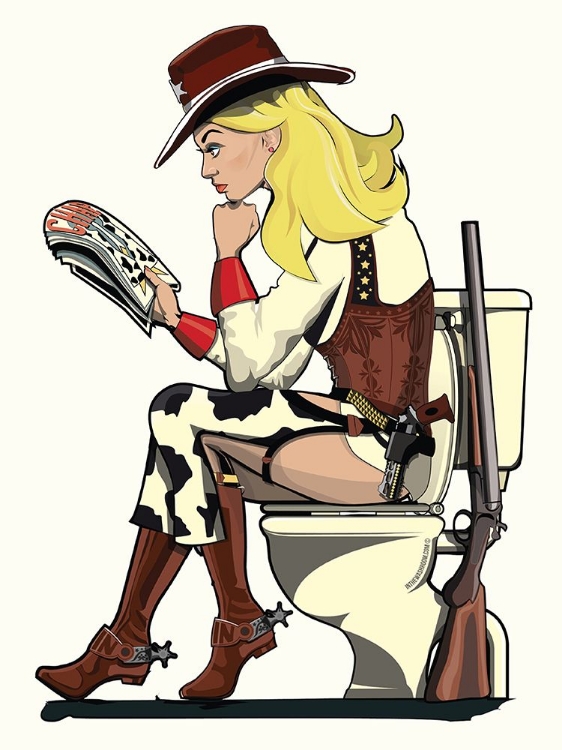 Picture of COWGIRL ON THE TOILET