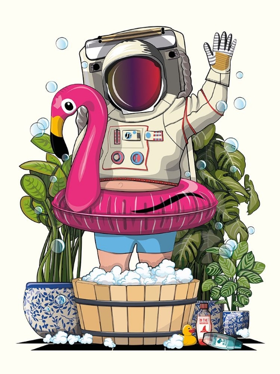 Picture of SPACE ASTRONAUT IN FOOT BATH