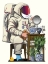 Picture of SPACE ASTRONAUT SHAVING IN BATHROOM