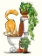 Picture of CAT DRINKING FROM THE TOILET