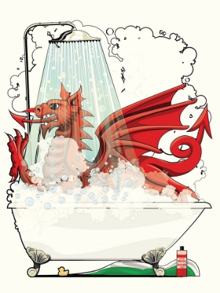 Picture of WELSH DRAGON IN THE BATH