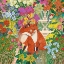 Picture of FOXES IN THE GARDEN