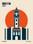 Picture of BRIXTON TOWER RETRO TRAVEL PRINT