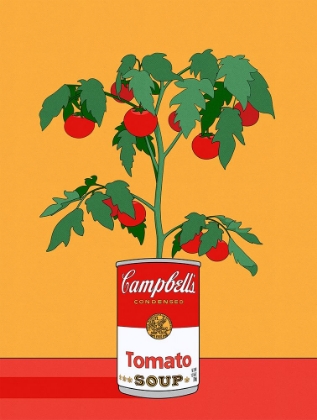 Picture of CAMPBELLS SOUP TOMATO PLANT RETRO ILLUSTRATION