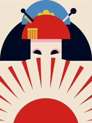 Picture of GEISHA GIRL RETRO MINIMALIST DESIGN