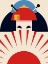 Picture of GEISHA GIRL RETRO MINIMALIST DESIGN