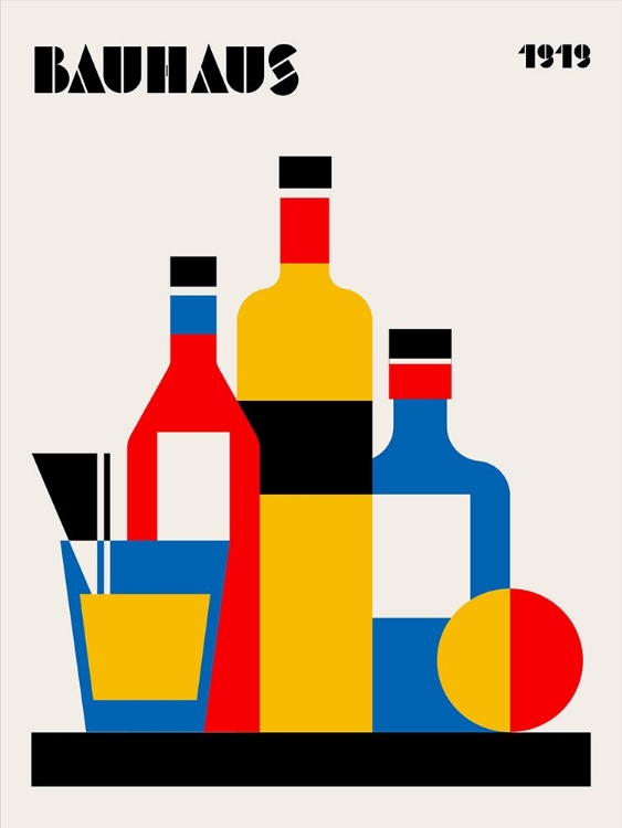 Picture of BAUHAUS WINE PRINT