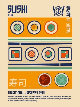 Picture of SUSHI JAPANESE FOOD PRINT