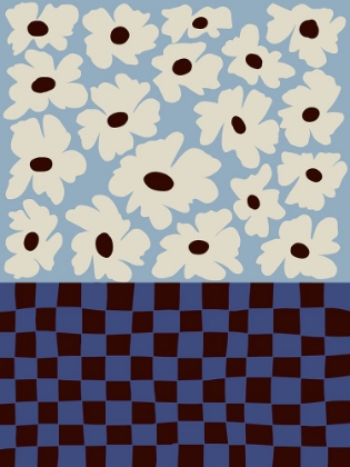 Picture of FLOWERS_CHECKERBOARD